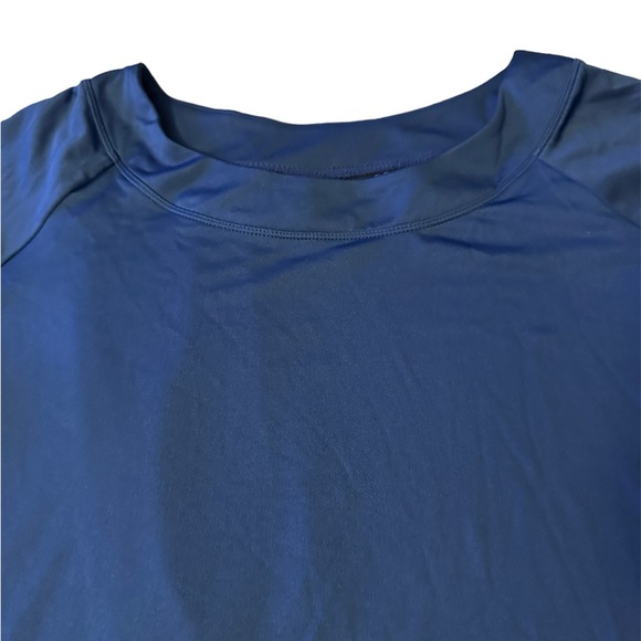 Susan Graver sapphire blue 3/4 sleeve top - Picture 3 of 8